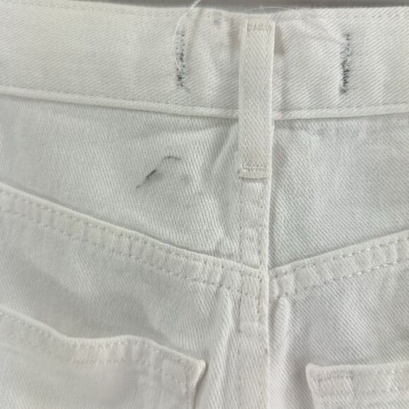 Free People Maggie Mid Rise Denim Shorts -Optic White- Size 25- NWT - Picture 8 of 11